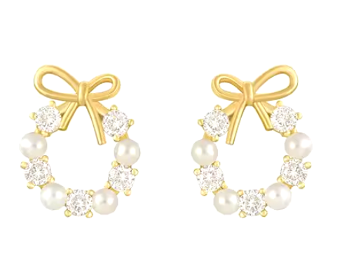 Bow Pearly Earrings