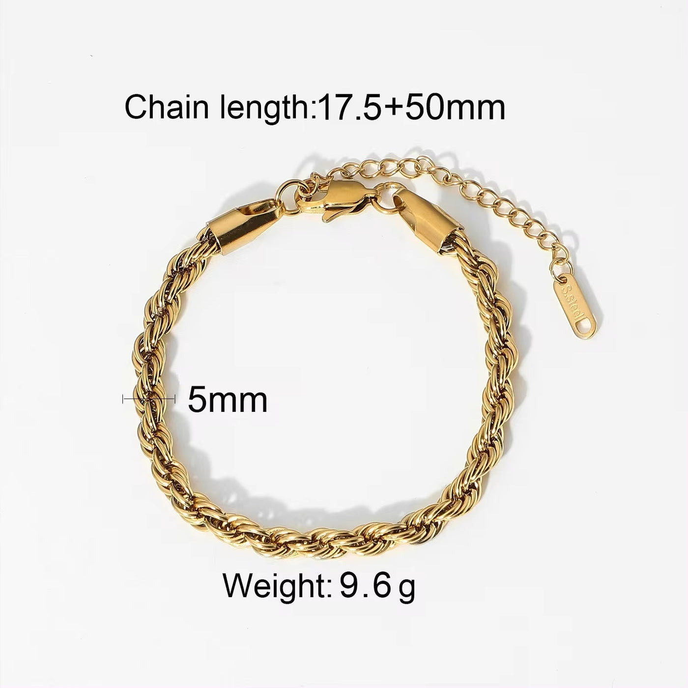 3Mm 6Mm 8Mm 12Mm Miami Cuban Chain Bracelet Punk Jewelry for Men Women 18K Gold Plated Stainless Chain Bracelet