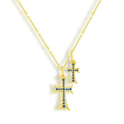 Double Cross Me Necklace