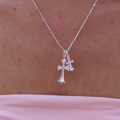 Double Cross Me Necklace