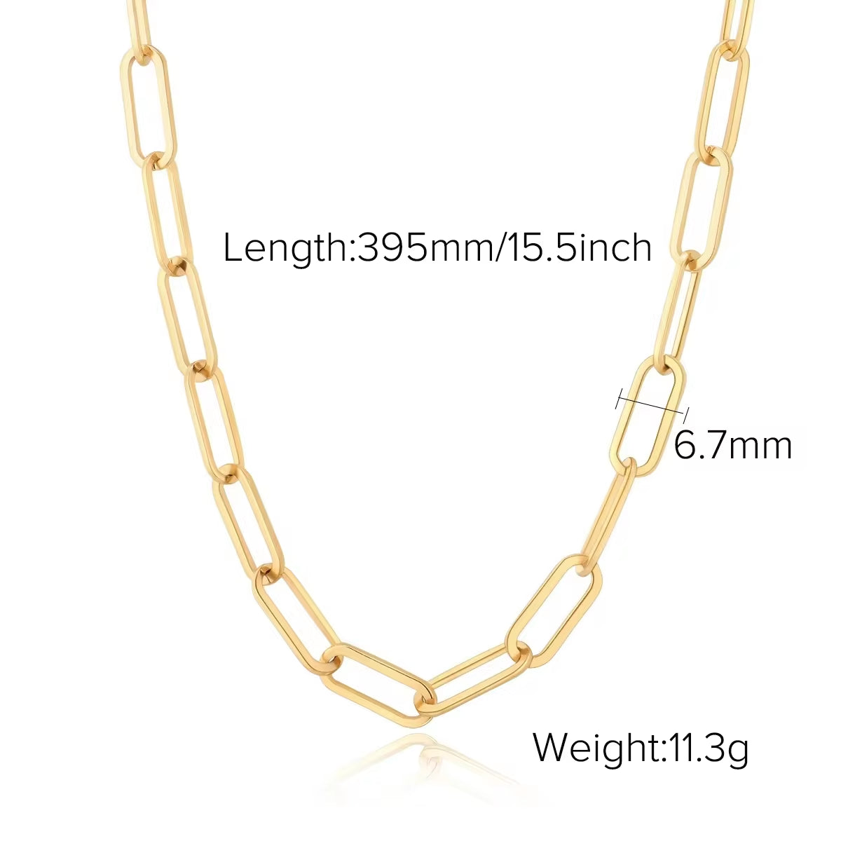 Chunky Twisted Miani Cuban Chain Chocker 18K Gold PVD Plated Stainless Steel Necklace Snake Rope Chain for Men Women Hip Pop