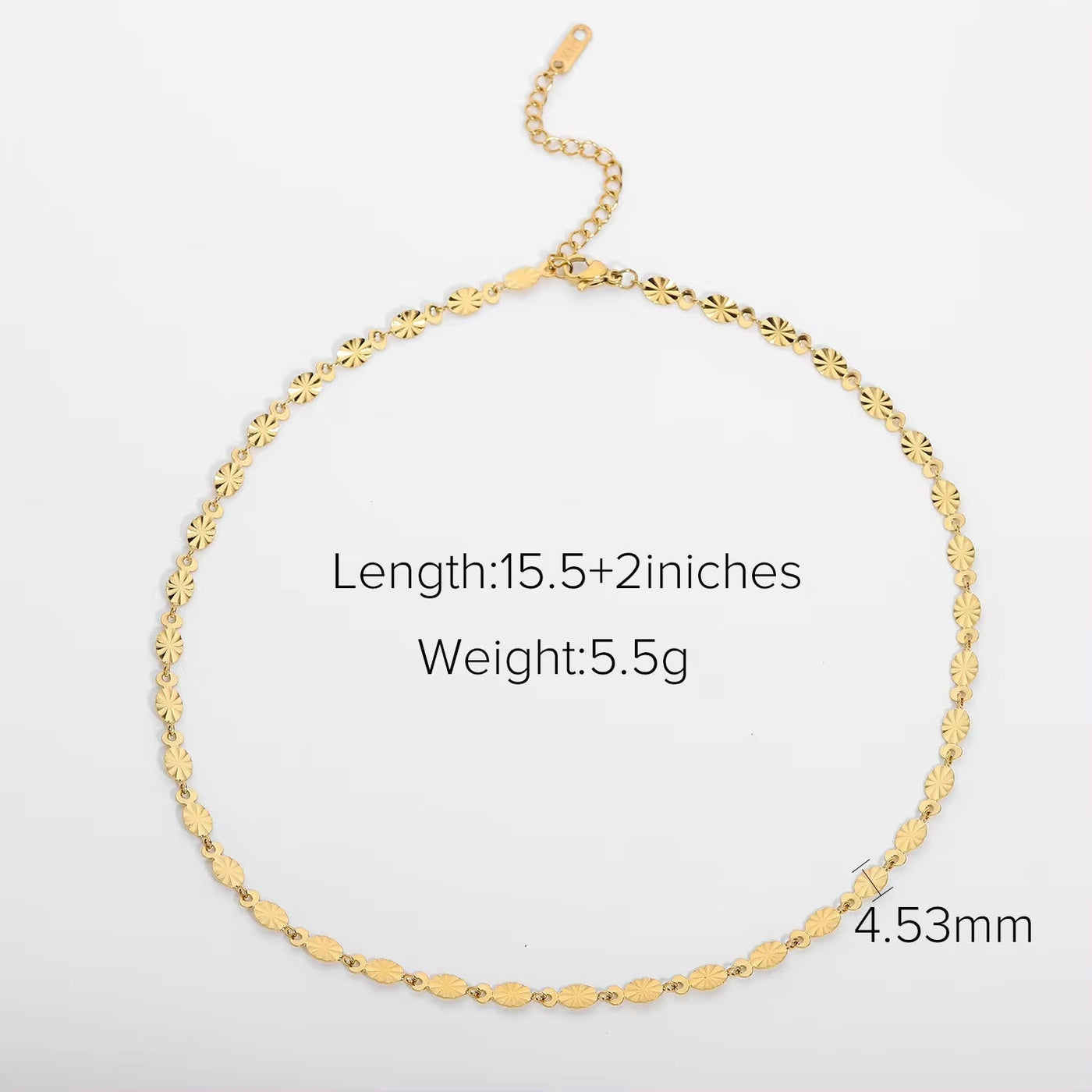 Waterproof Stainless Steel Thick Chain Layers Bead Snake Paperclip Cuban Chain Choker Necklace