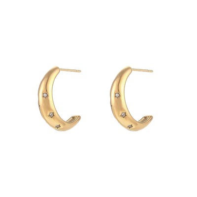 Trendy Earrings Gold Plated Jewelry Set Stainless Steel Fashion Jewelry Earrings Wholesale