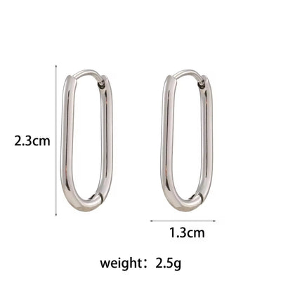 2024 Trendy Jewelry Melting Zircon Hoop Earrings Set 18K Gold Plated Cuff Earrings Stainless Steel Jewelry