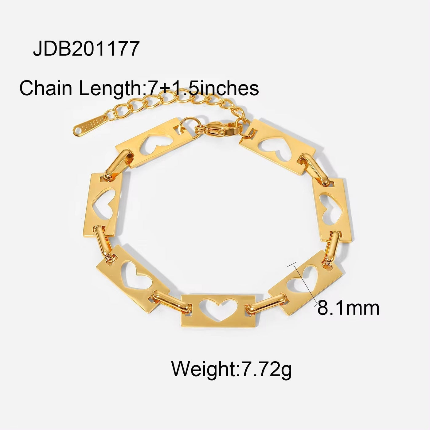 Retro Mesh Belt Titanium Gold Plated Wide Bracelet 18K Gold Plated Stainless Steel Link Chain Bracelet Cuban Chain Bracelets