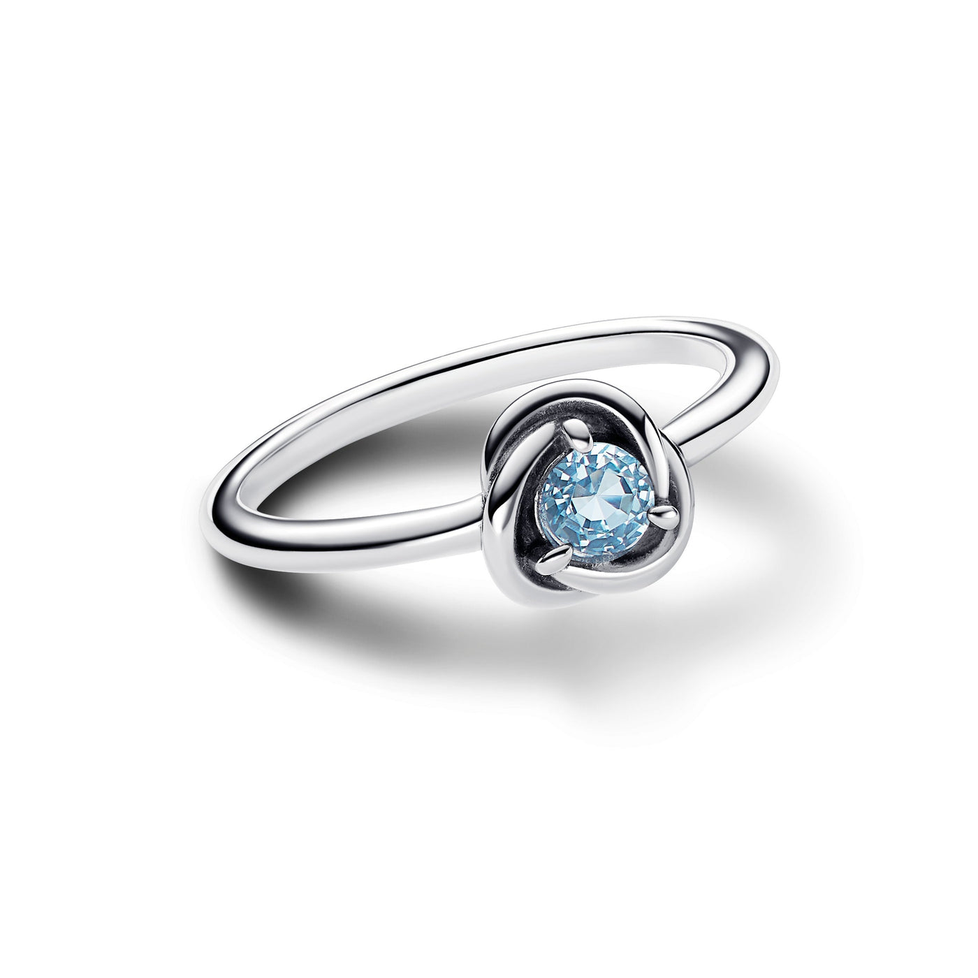 Pandora Sea Aqua Blue Eternity Circle Ring 192993C03