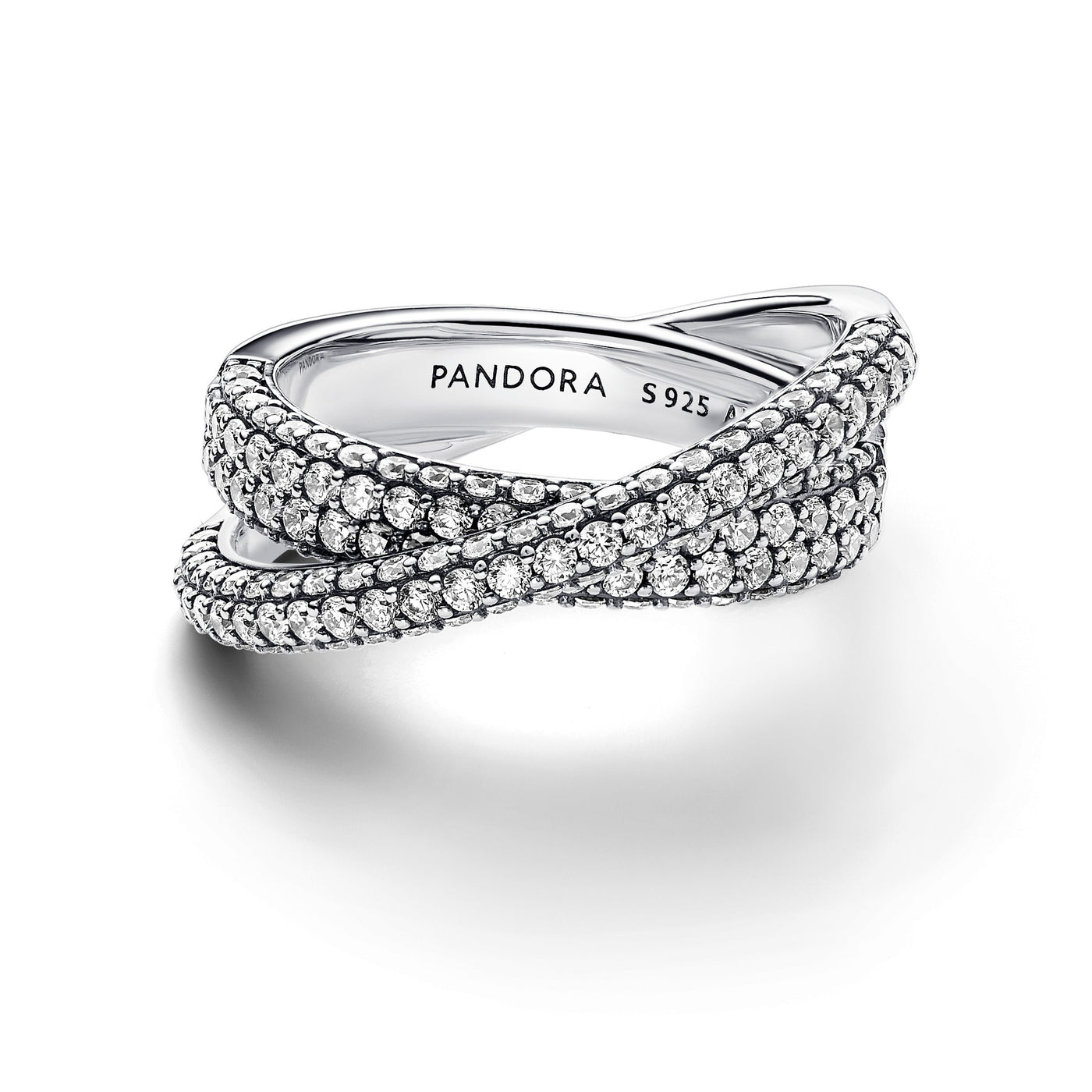 Pandora Timeless Pavé Crossover Dual Band Ring 193022C01