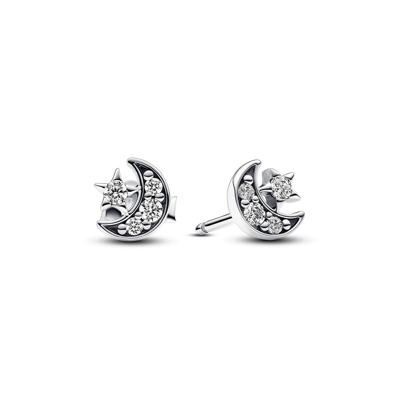 Pandora Sparkling Moon & Star Stud Earrings 292990C01