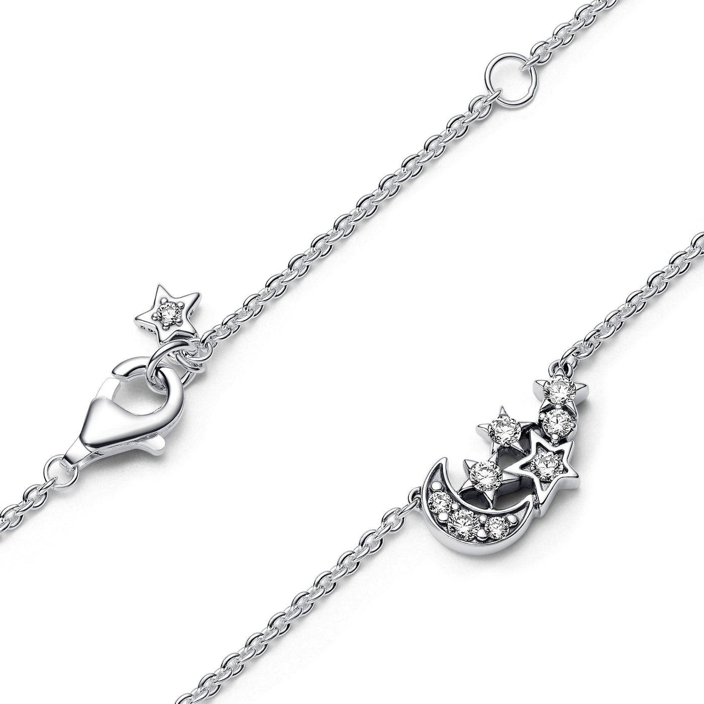 Pandora Sparkling Moon & Star Collier Necklace 392991C01