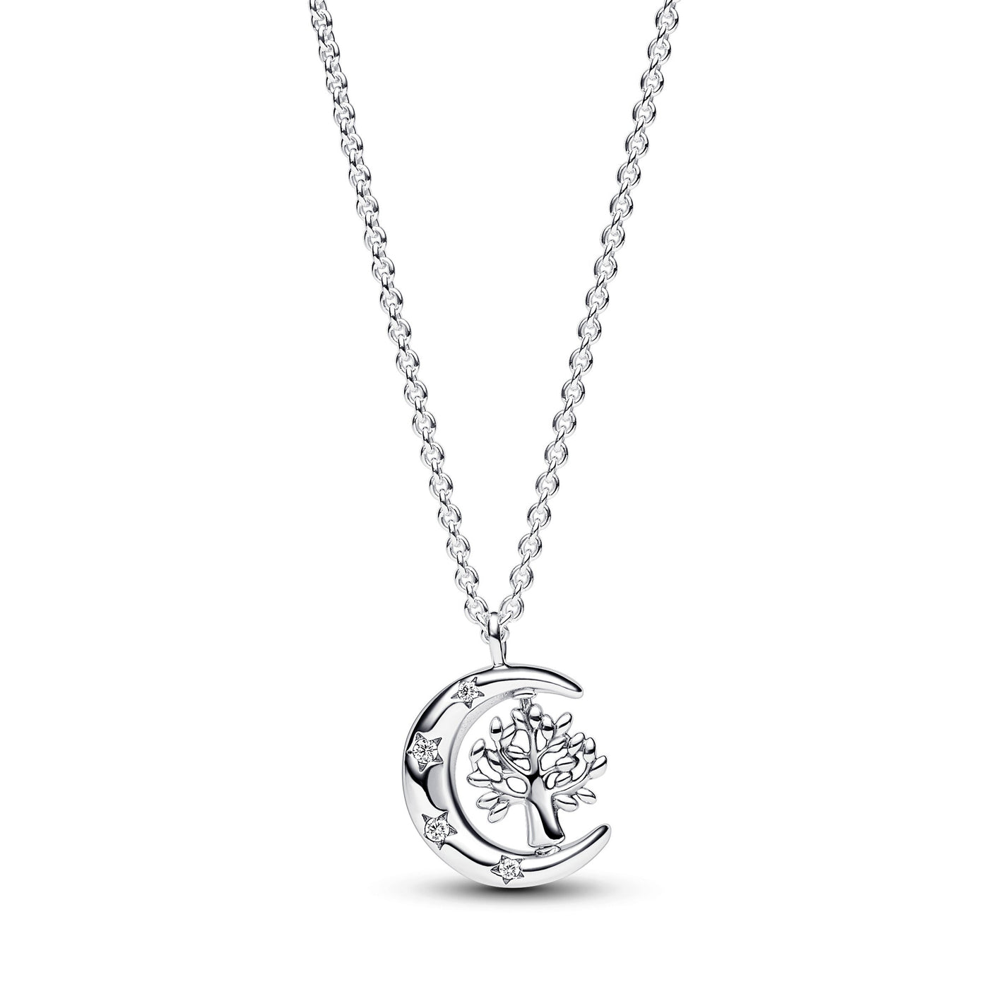 Pandora Moon & Spinning Tree of Life Pendant Necklace 392992C01