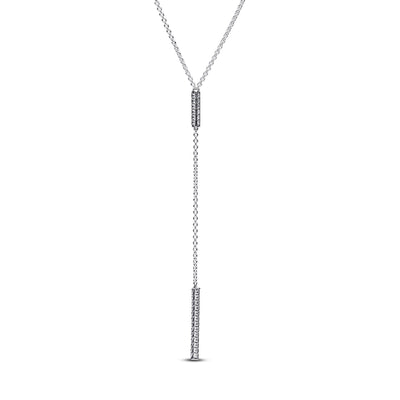 Pandora Pandora Timeless Pavé Prism Drop Necklace 393013C01