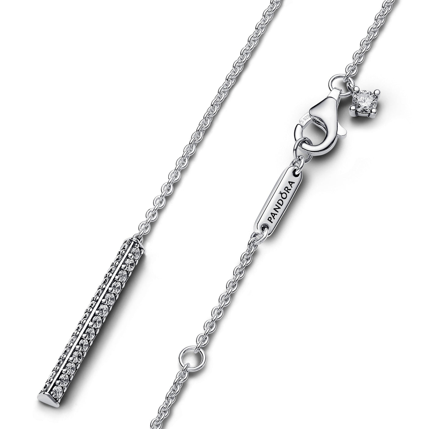 Pandora Pandora Timeless Pavé Prism Drop Necklace 393013C01