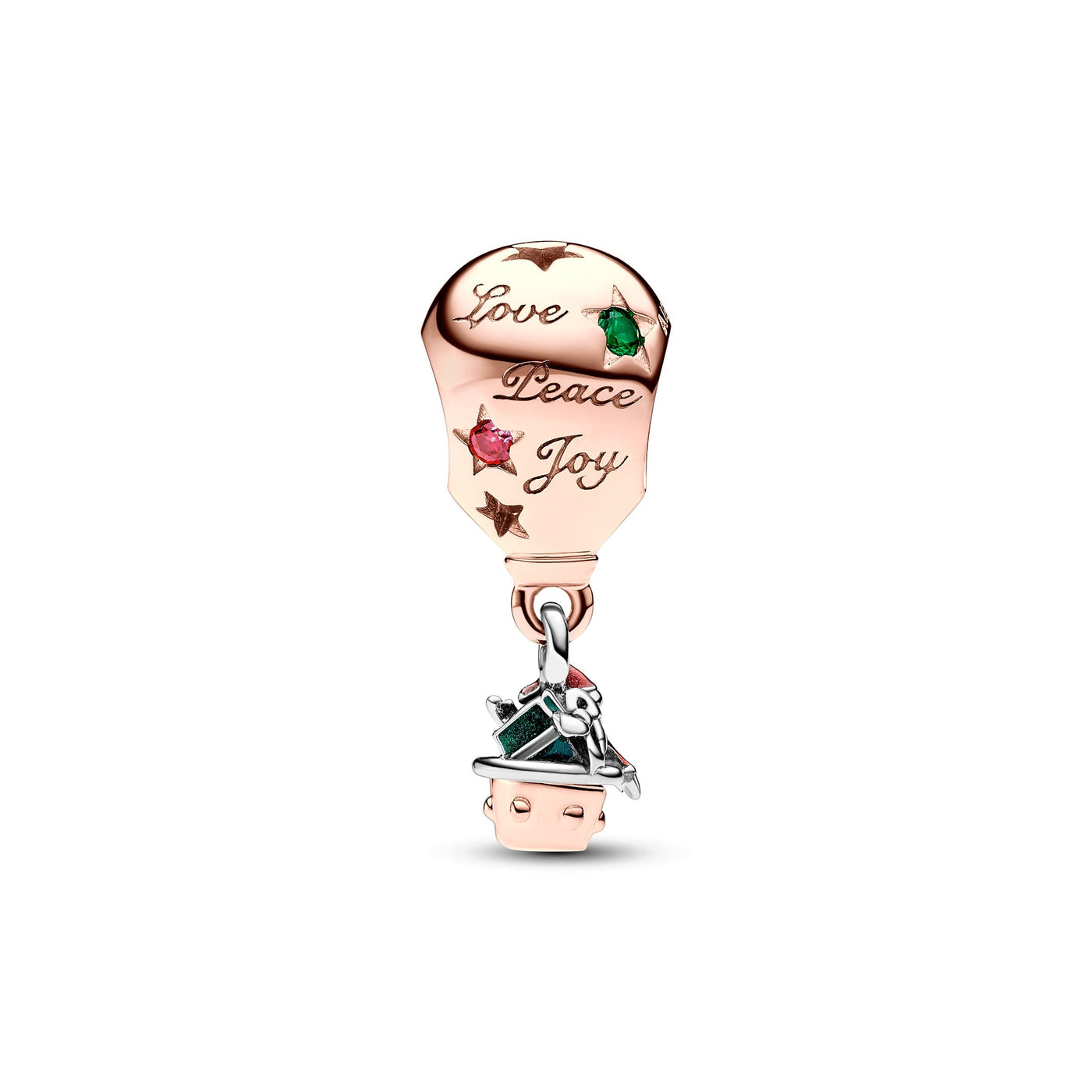 Pandora Two-tone Santa Claus in Hot Air Balloon Charm 782976C01