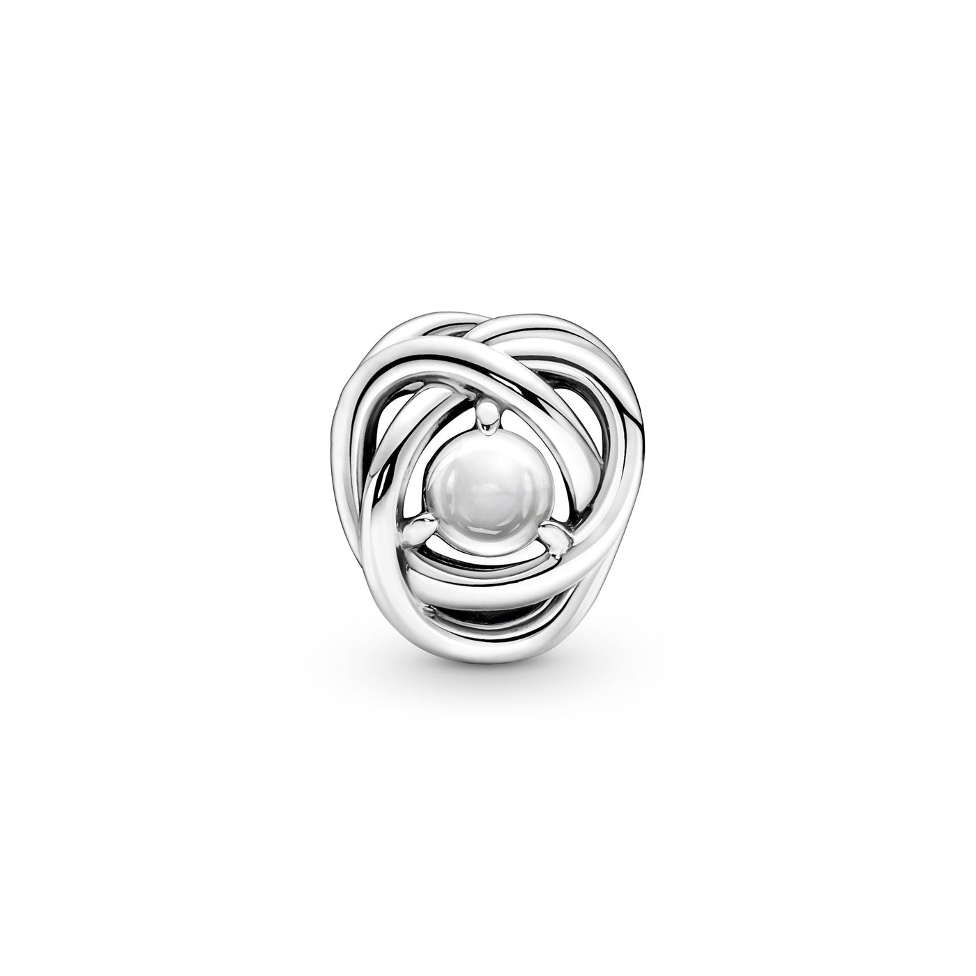 Clear Eternity Circle Charm