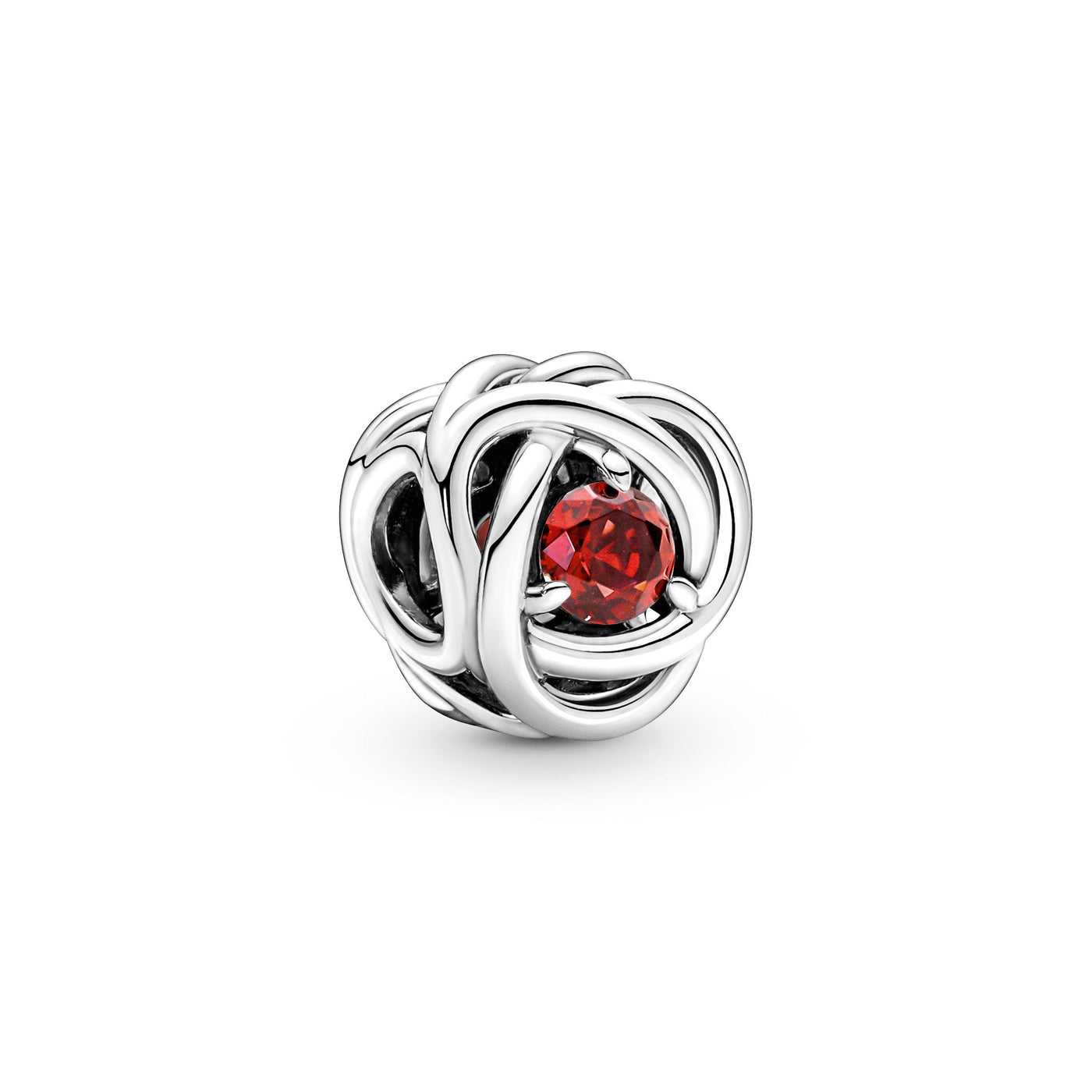 True Red Eternity Circle Charm