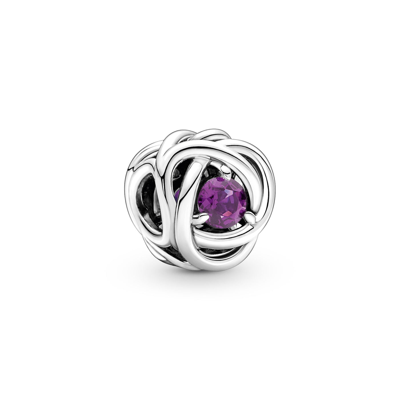 Purple Eternity Circle Charm