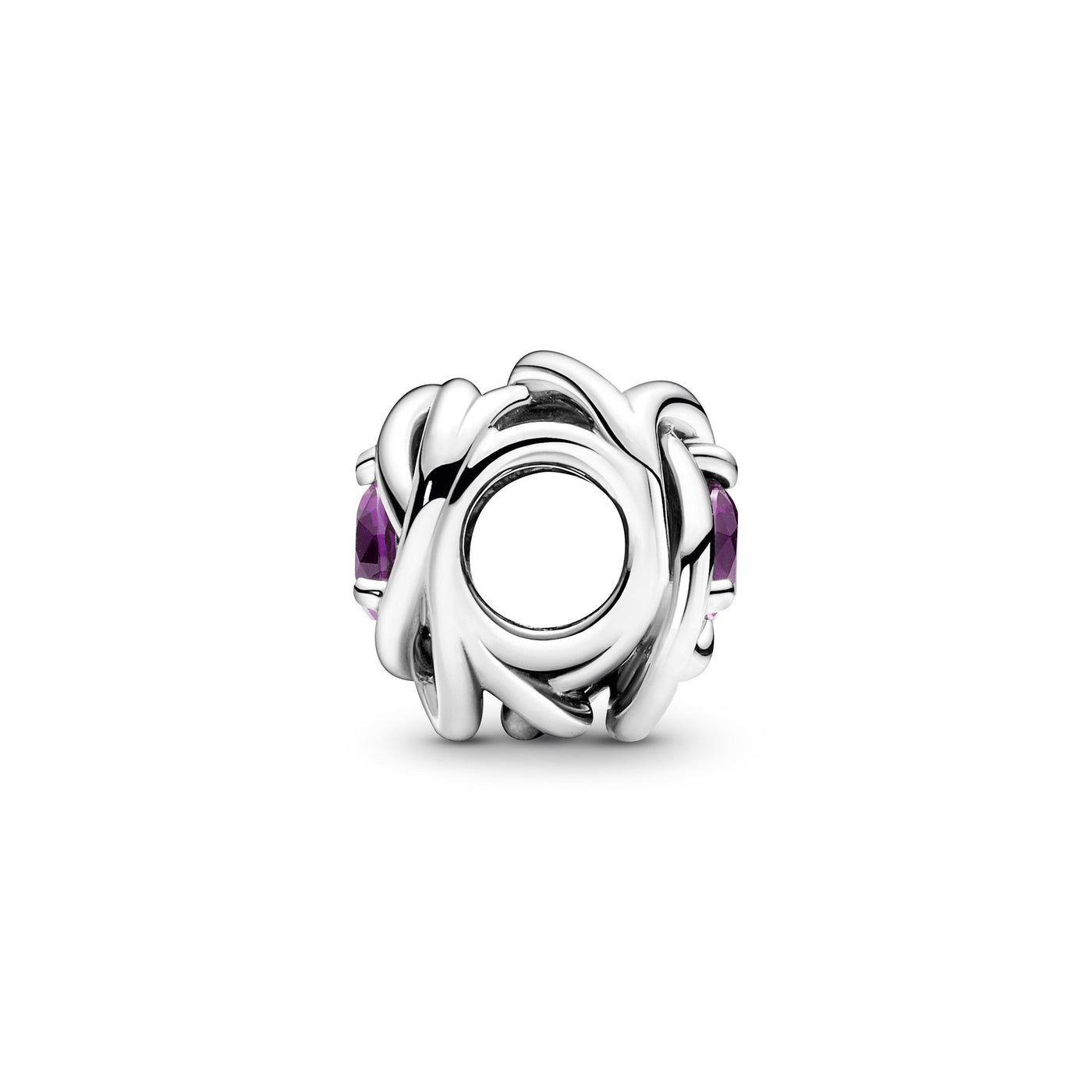 Purple Eternity Circle Charm