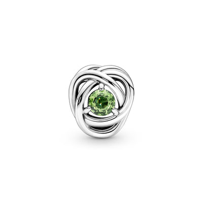 Spring Green Eternity Circle Charm