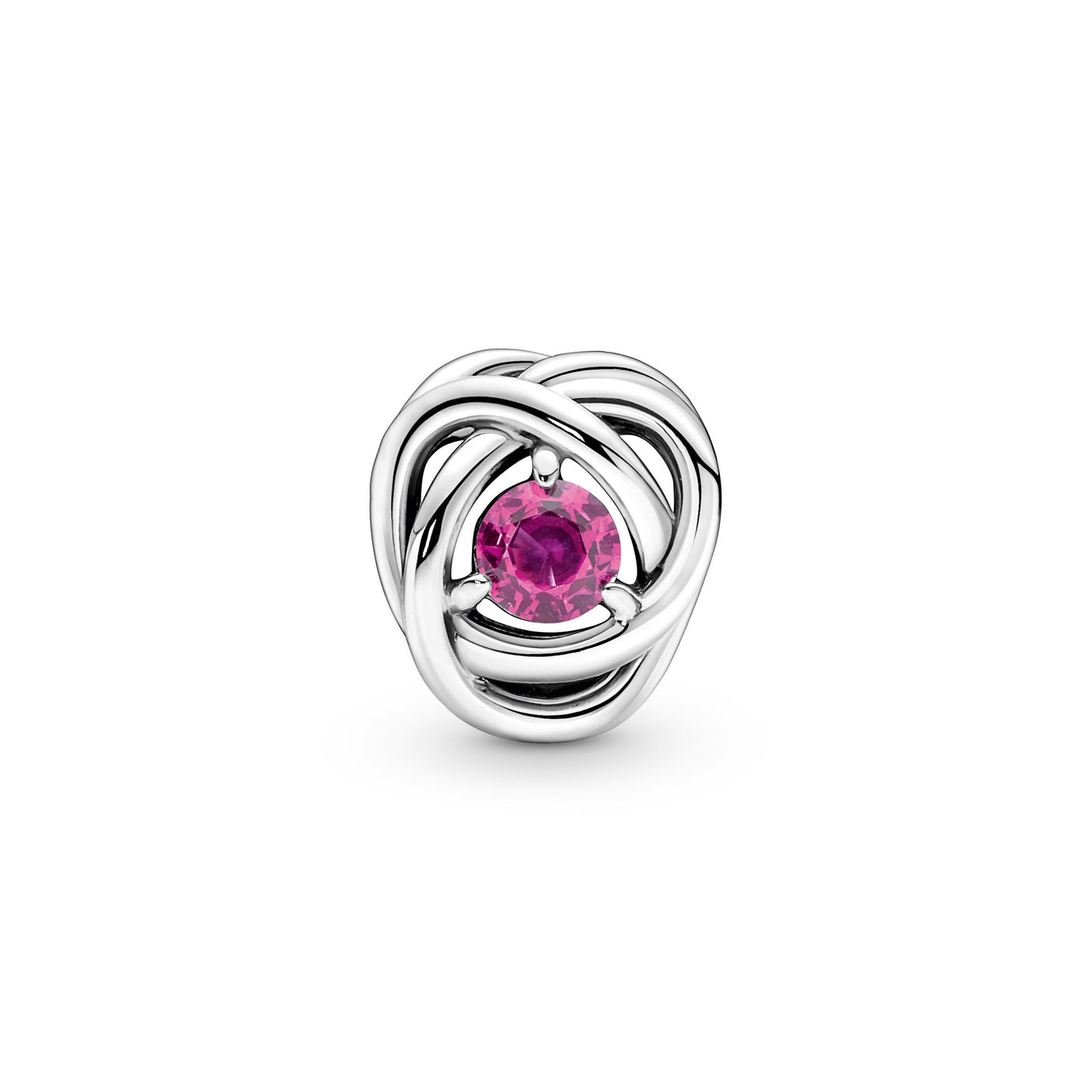 Pink Eternity Circle Charm