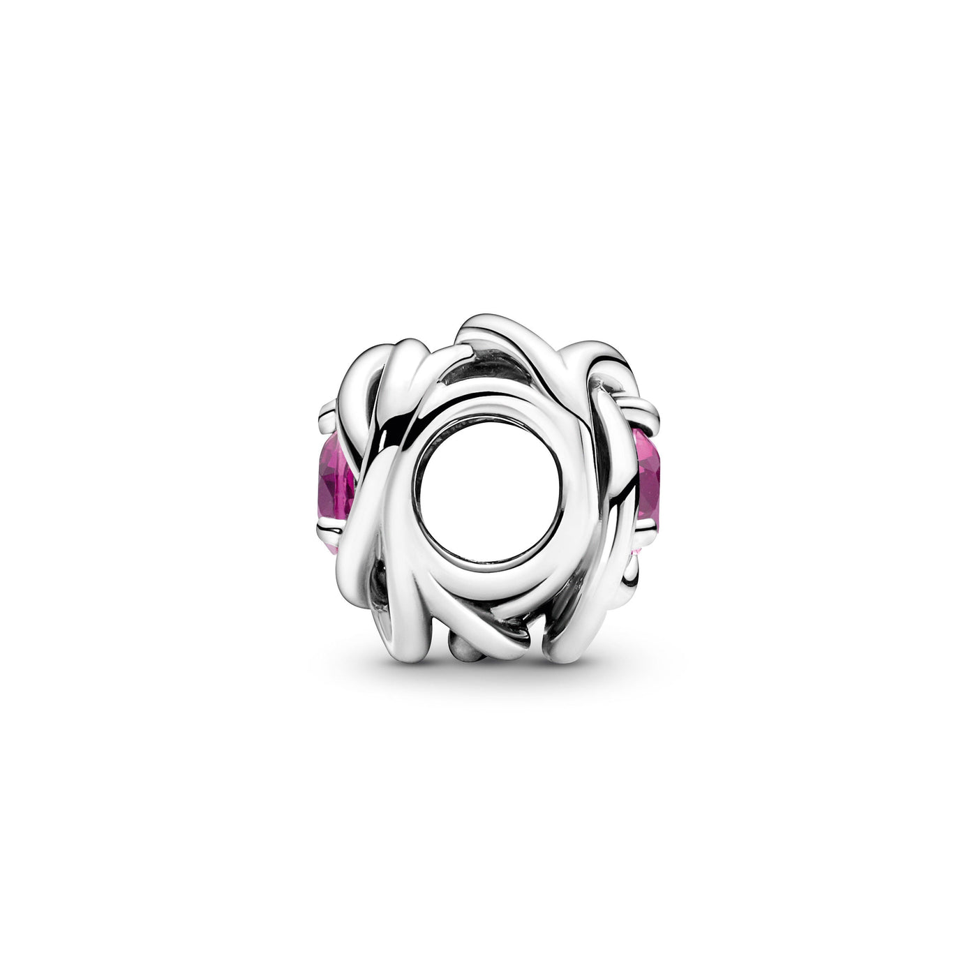 Pink Eternity Circle Charm