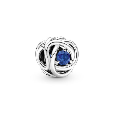 Blue Eternity Circle Charm