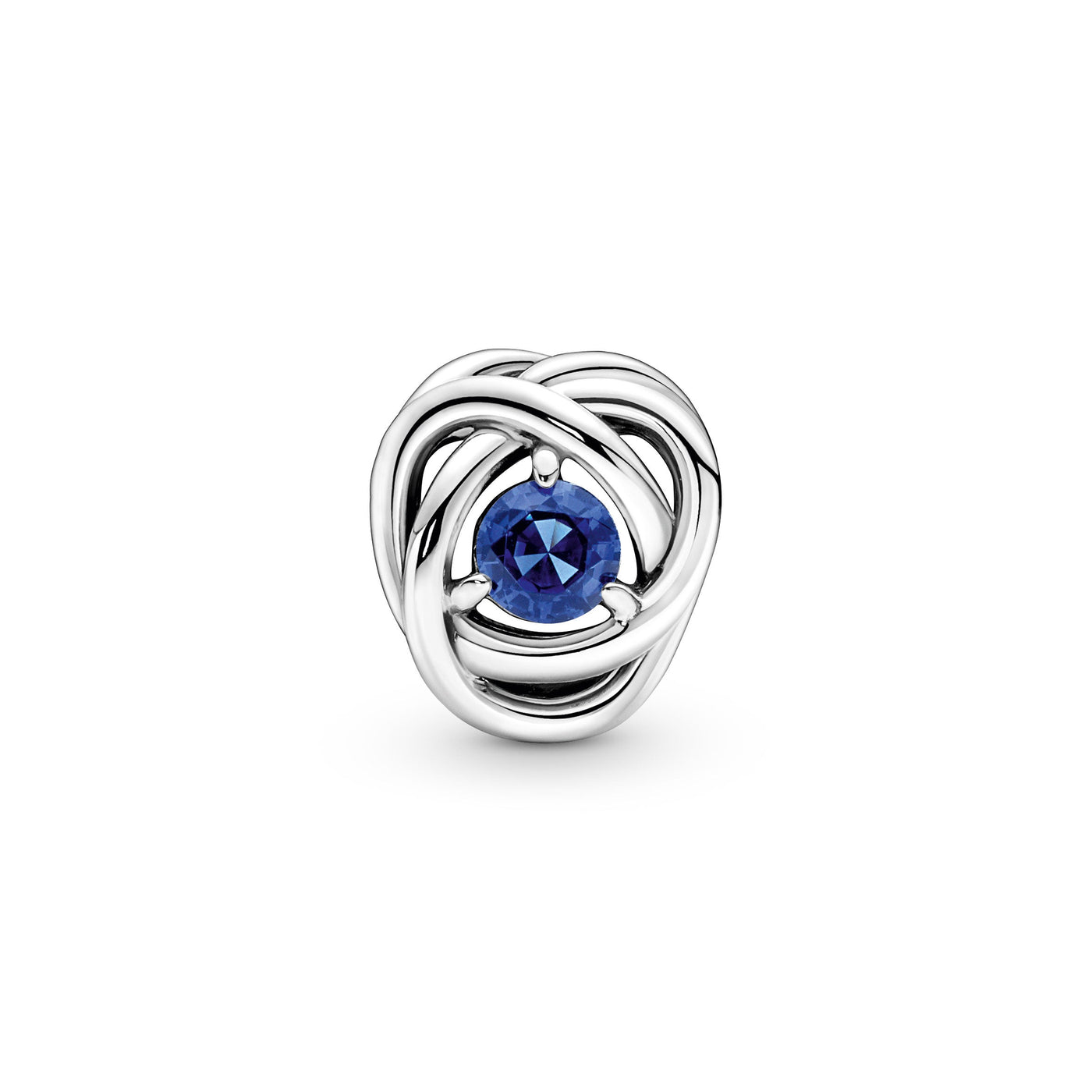 Blue Eternity Circle Charm