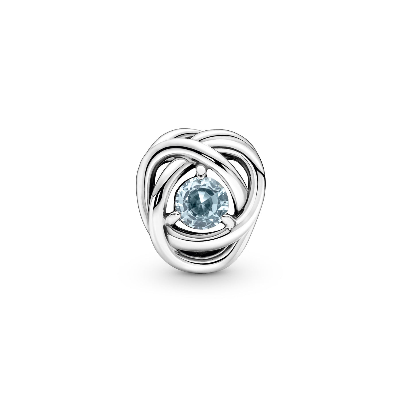 Sea Aqua Blue Eternity Circle Charm