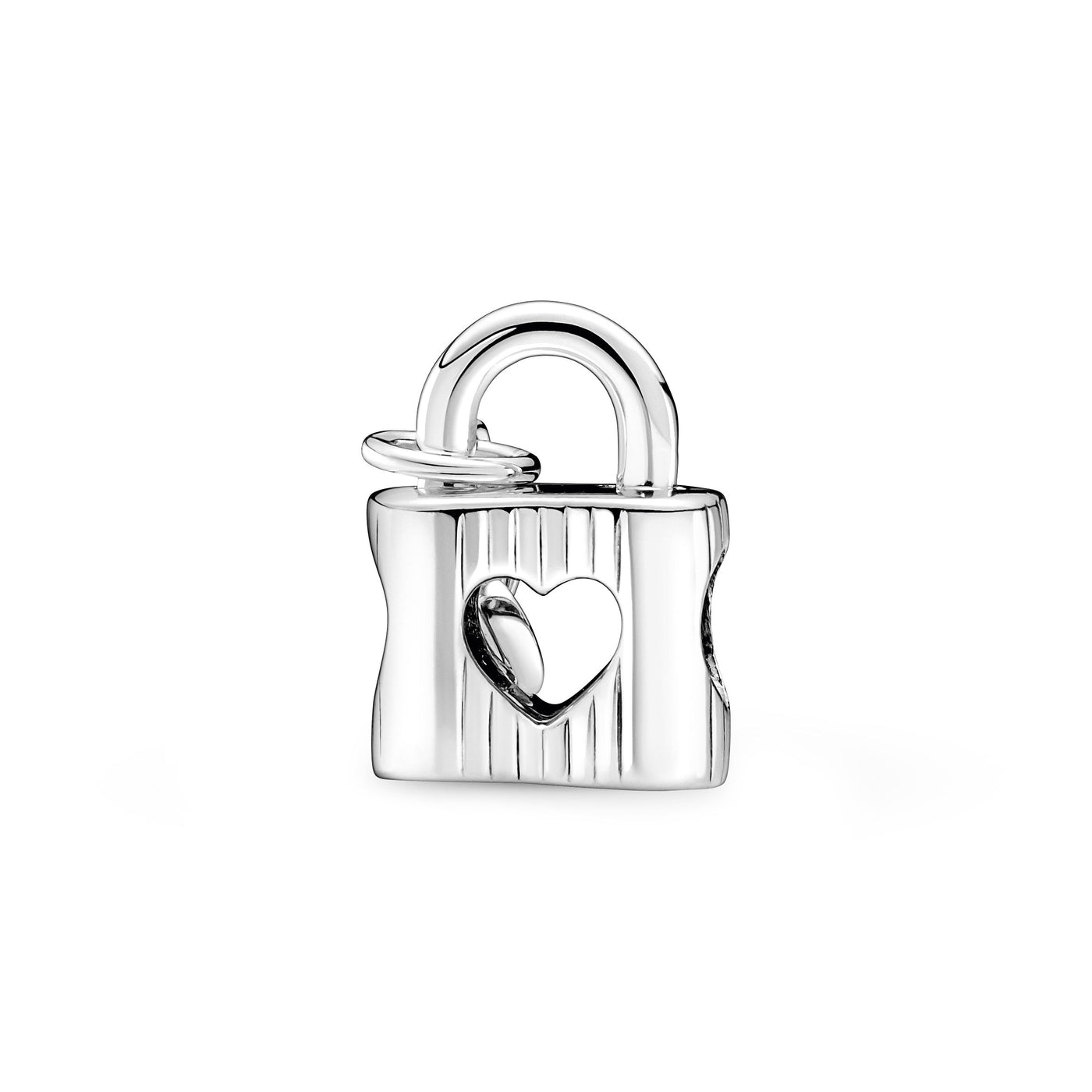 Padlock & Heart Key Charm