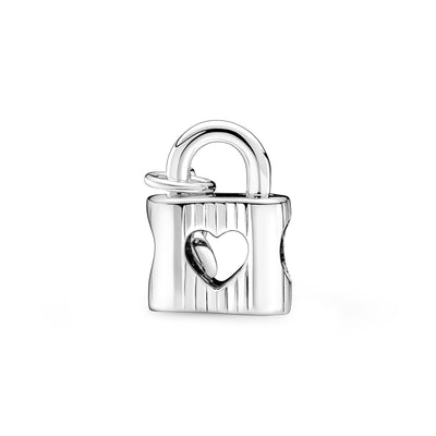 Padlock & Heart Key Charm