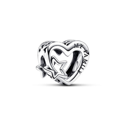 Pandora Openwork Family Heart & Star Charm 792829C00