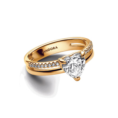 Double Band Heart Ring 163100C01