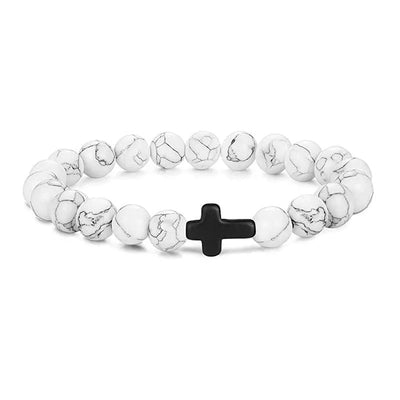 Crossed Stone Bracelet