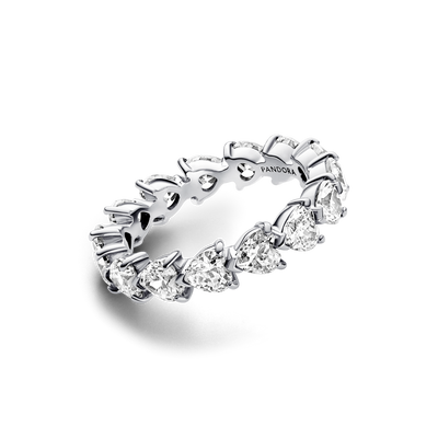 Row of Hearts Eternity Ring 193103C01