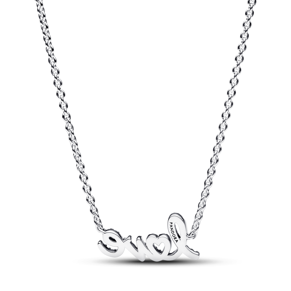 Sparkling Handwritten Love Collier Necklace 393076C01