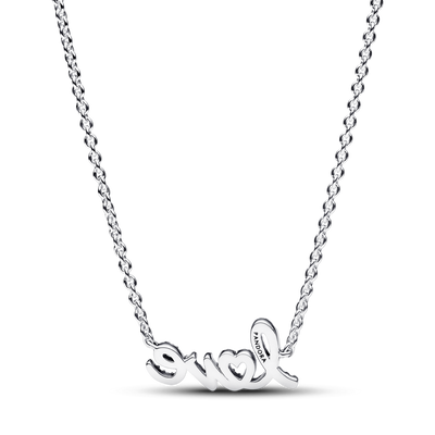 Sparkling Handwritten Love Collier Necklace 393076C01