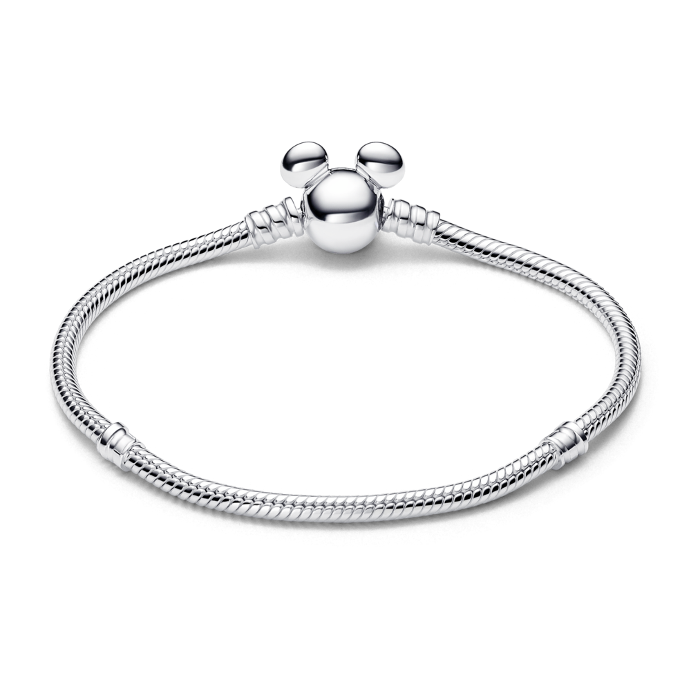 Disney Mickey Mouse Clasp Moments Snake Chain Bracelet 593061C00