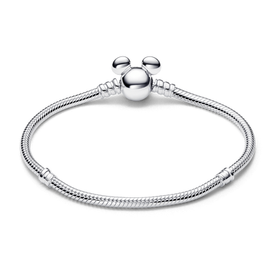 Disney Mickey Mouse Clasp Moments Snake Chain Bracelet 593061C00