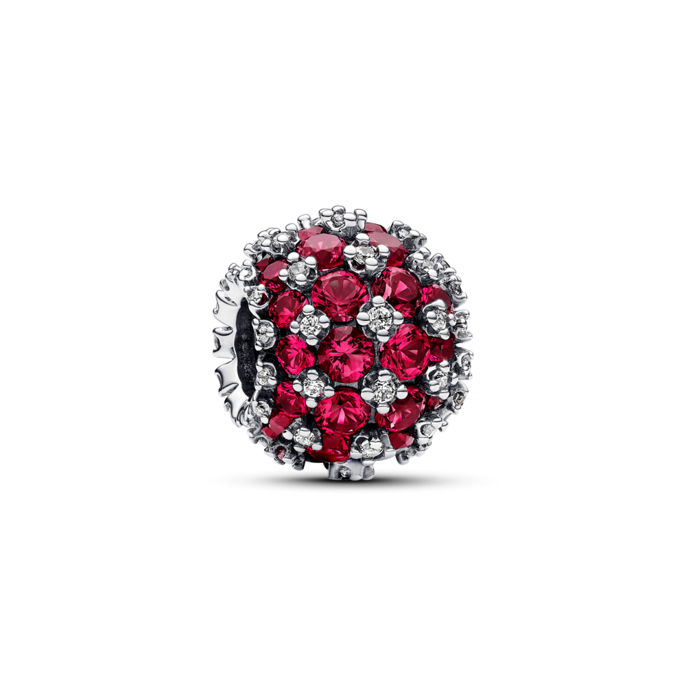 Sparkling Pavé Round Pink Charm 792630C03