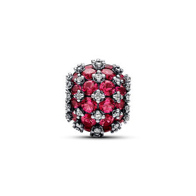 Sparkling Pavé Round Pink Charm 792630C03