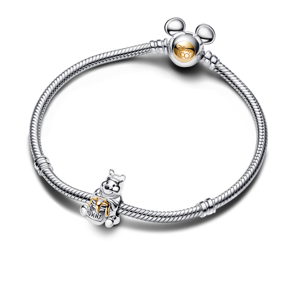 Pandora Disney 100th Anniversary Winnie the Pooh Lab-created Diamond Dangle Charm 793029C01