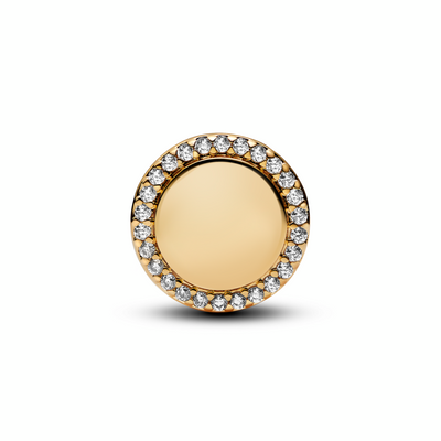 Engravable Sparkling Button Charm 768747C01